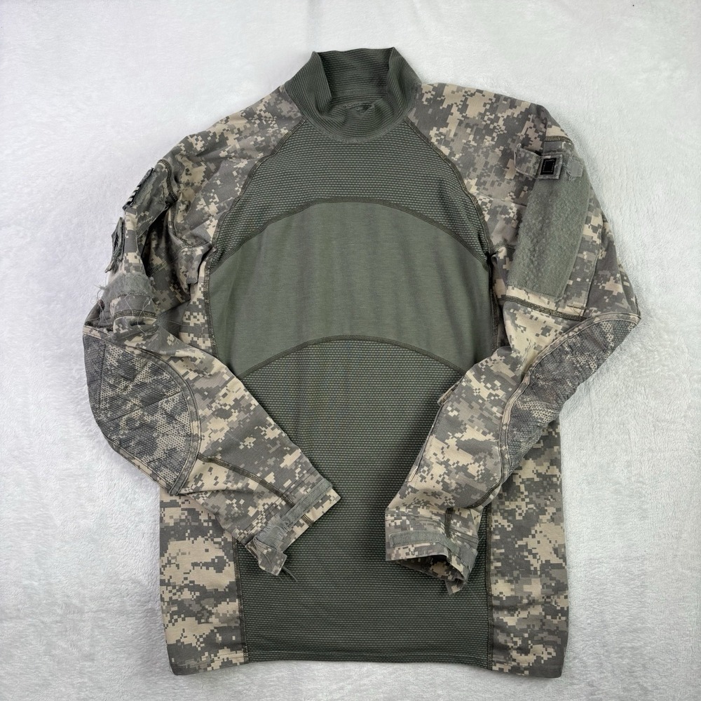 Massif Army Combat Tactical Shirt FR Flame Resistant Camouflage LS Men's Large